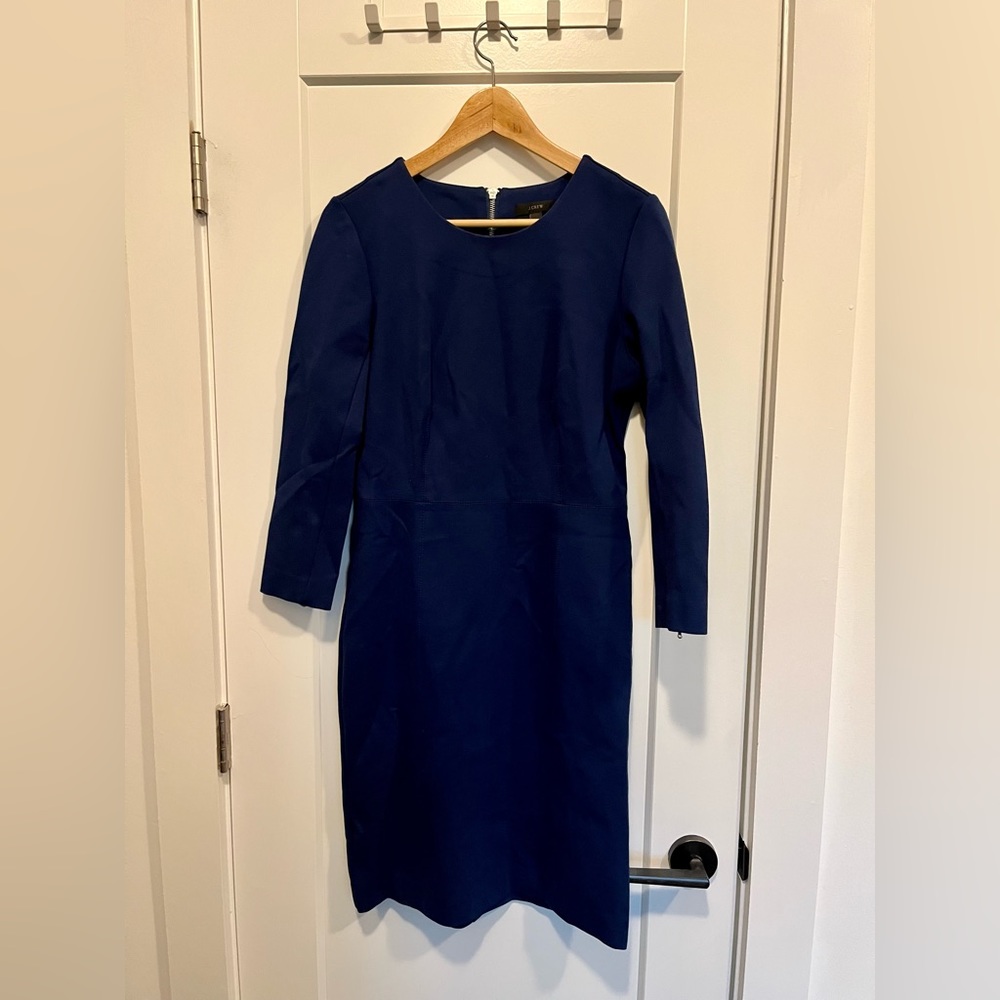 Banana Republic 3/4 length navy zip up dress, sz 8